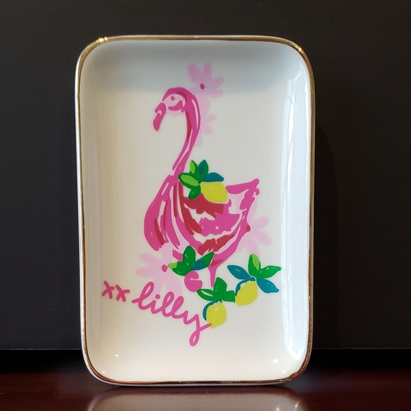 Lilly Pulitzer Other - Lilly Pulitzer Pink Flamingo and Lemon Tray
